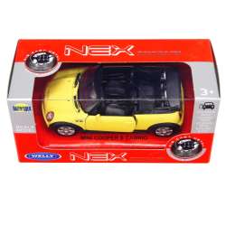 Welly 1:34 Mini Cooper S cabrio żółty - 1