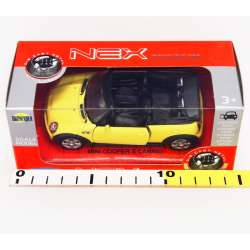 Welly 1:34 Mini Cooper S cabrio żółty - 2