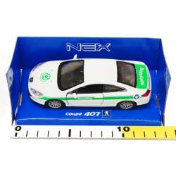 Welly 1:34 Peugeot 407 Recykling -biały - 3