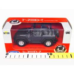 Welly 1:34 Jeep Wrangler Rubicon cabrio - czarny - 2