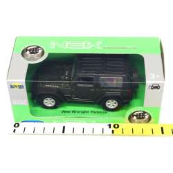 Welly 1:34 Jeep Wrangler Rubicon z dachem - czarny - 2