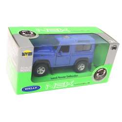 Welly 1:34 Land Rover Defender niebieski - 1