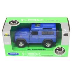 Welly 1:34 Land Rover Defender niebieski - 2