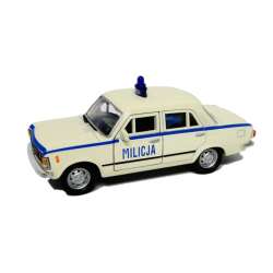 Welly 1:39 FIAT 125P MILICJA - biały - 1