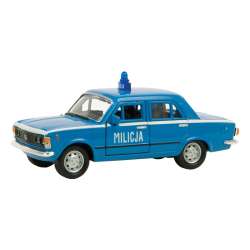 Welly 1:39 FIAT 125P MILICJA - niebieski