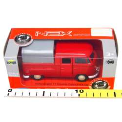 WELLY 1:34 Volkswagen T1 Double Cabin PICK UP czerwony - 2