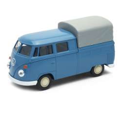 Welly 1:34 Volkswagen T1 Double Cabin pick up niebieski - 1