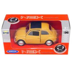 Welly 1:34 Fiat Nuova 500 -musztardowy - 1