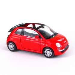 WELLY FIAT 500C 2010 czerwony skala 1:34-39 - 7