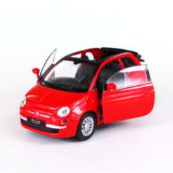 WELLY FIAT 500C 2010 czerwony skala 1:34-39 - 2