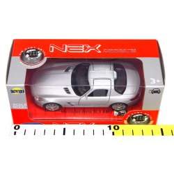 WELLY 1:34 Mercedes-Benz SLS AMG srebrny - 2