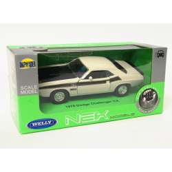 Welly 1:34 Dodge 1970 Challenger T/A - kremowy - 1