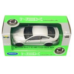 WELLY 1:34 Mercedes-Bentz C63 AMG Coupe -srebrny - 1