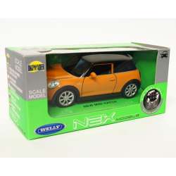 Welly 1:34 Mini Cooper New Mini Hatch -musztardowy - 1