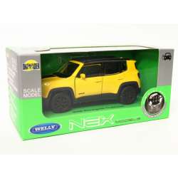 Welly 1:34 Jeep Renegade Trailhawk -żółty - 1