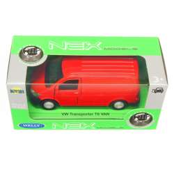 Welly 1:39 Volkswagen T6 VAN -czerwony - 1