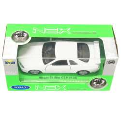 Welly 1:34 Nissan Skyline GT-R (R34) -biały - 1