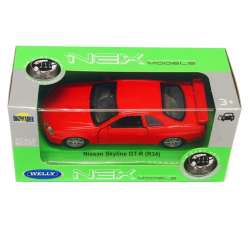 Welly 1:34 Nissan Skyline GT-R (R34) -czerwony - 1