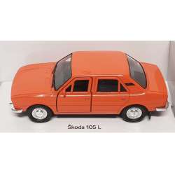 Welly 1:34 Skoda 105 L -pomarańczowa - 2
