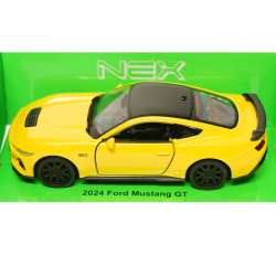 Welly 1:34 Ford Mustang GT 2024 -żółty - 1