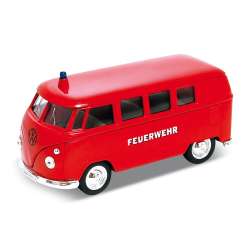 Welly 1:34 Volkswagen T1 Bus straż -czerwony - 1