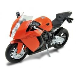 WELLY 1:10 MOTOCYKL KTM 1190 RC8 POMARAŃCZOWO-CZARNY (62806) - 1