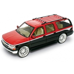 WELLY TUNING 1:24 CHEVROLET SUBURBAN CZERW-CZAR 22090LR - 1