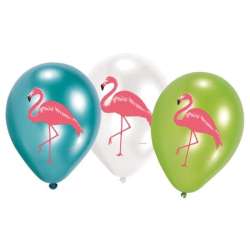 Balony lateksowe Flamingi 27,5cm 6szt - 1