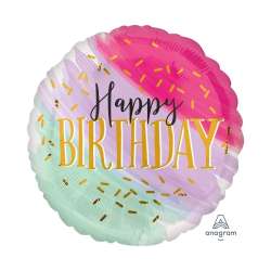 Balon foliowy Happy Birthday 46cm
