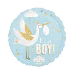 Balon foliowy Special delivery Baby Boy 46cm