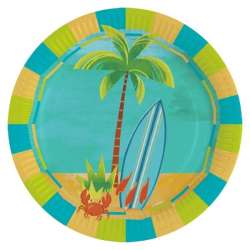 Talerze owalne papierowe Surfing 23cm 8szt