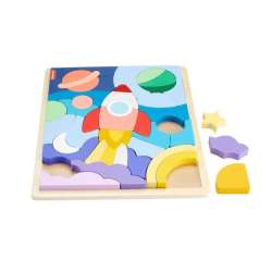 Fisher Price. Drewniane puzzle kosmos - 1