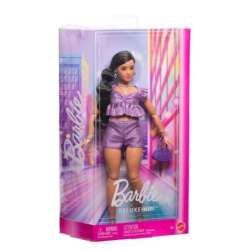 Barbie Deluxe Style Lalka Fioletowy top i szorty - 1
