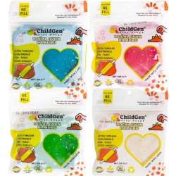 Ciastolina naturalna eko-pack 4 brokatowe kolory - 1