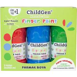 Farby do malowania palcami 3x350ml