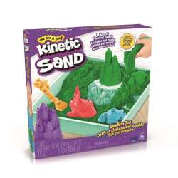 Kinetic Sand - Piasek z foremkami zielony - 1