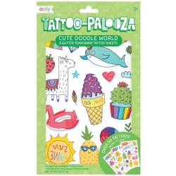 Tatuaże zmywalne Tattoo Palooza - Słodkie bazgroły - 1