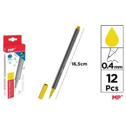 Cienkopis 0.4mm żółty (12szt)