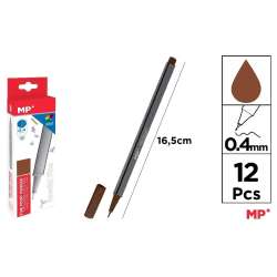 Cienkopis 0.4mm ciepły brąz (12szt)