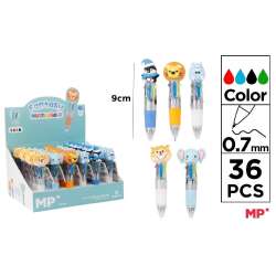 Długopis mini 4-kolorowy 0.7mm safari (36szt)
