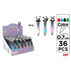 Długopis mini 4-kolorowy 0.7mm panda (36szt)