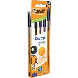 Długopis Cristal Original Fine czarny 4szt BIC - 1