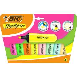 Zakreslacz Flat Highlighter neon pastel mix 8szt - 1