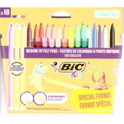 Flamastry Kids Couleur pastel 18 kolorów BIC - 1