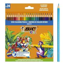 Kredki drewniane Kids Smooth ECO 24szt BIC - 1