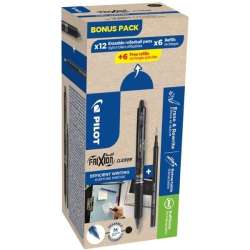 Pióro kulkowe Clicker 12szt + 12szt wklad niebiesk - 1