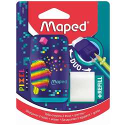Temperówka z gumką Connect Pixel 2 otwory MAPED - 1