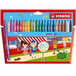 Flamastry Power 24 kolory etui STABILO (280/24-01) - 1