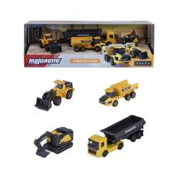Majorette Pojazdy budowlane Volvo 4-pak