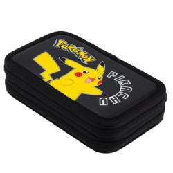 Piórnik podwójny z wyposażeniem Pokemon (3701638723671) - 1